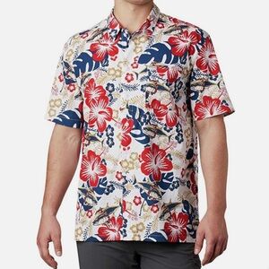 NWOT - COLUMBIA PFG Trollers Best™ Short Sleeve Shirt Vented Hawaiian
